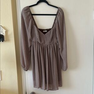 Abercrombie baby doll long sleeve dress